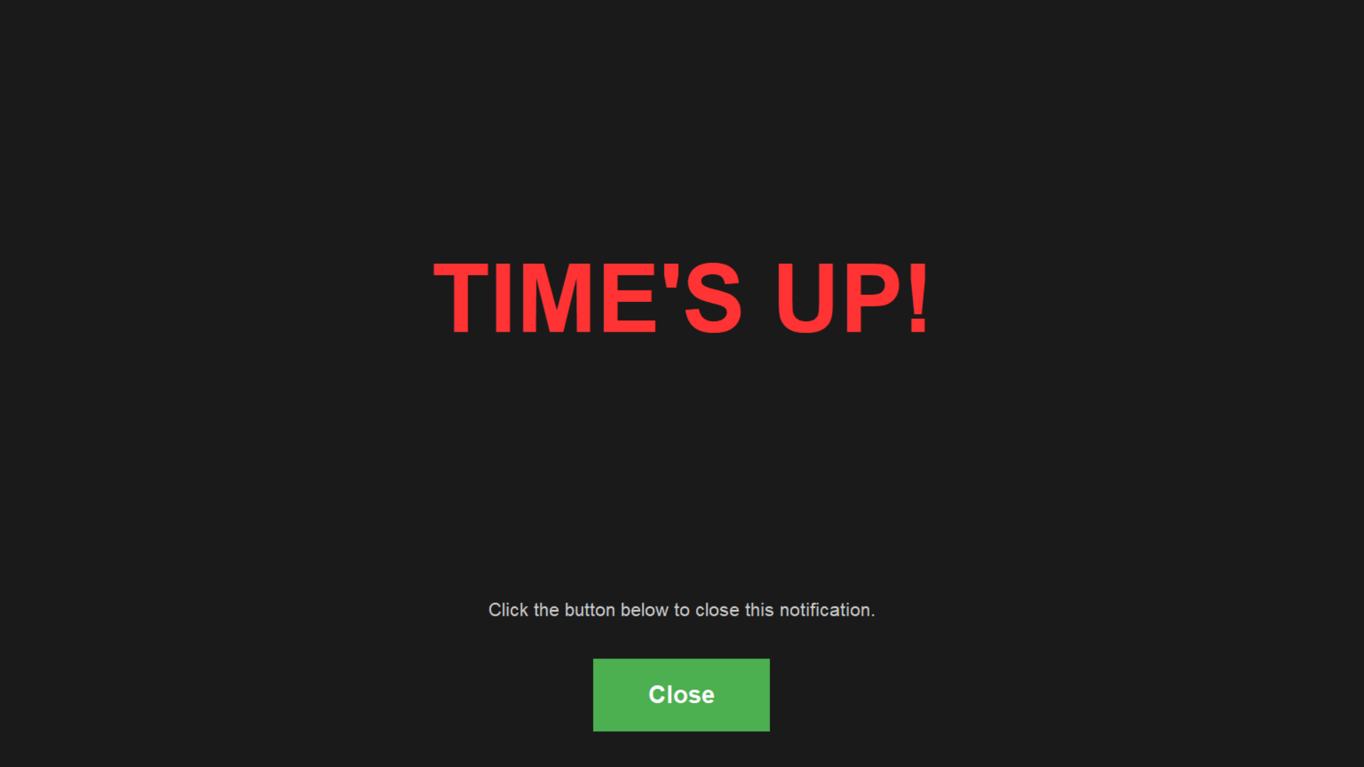 Notification Screenshot